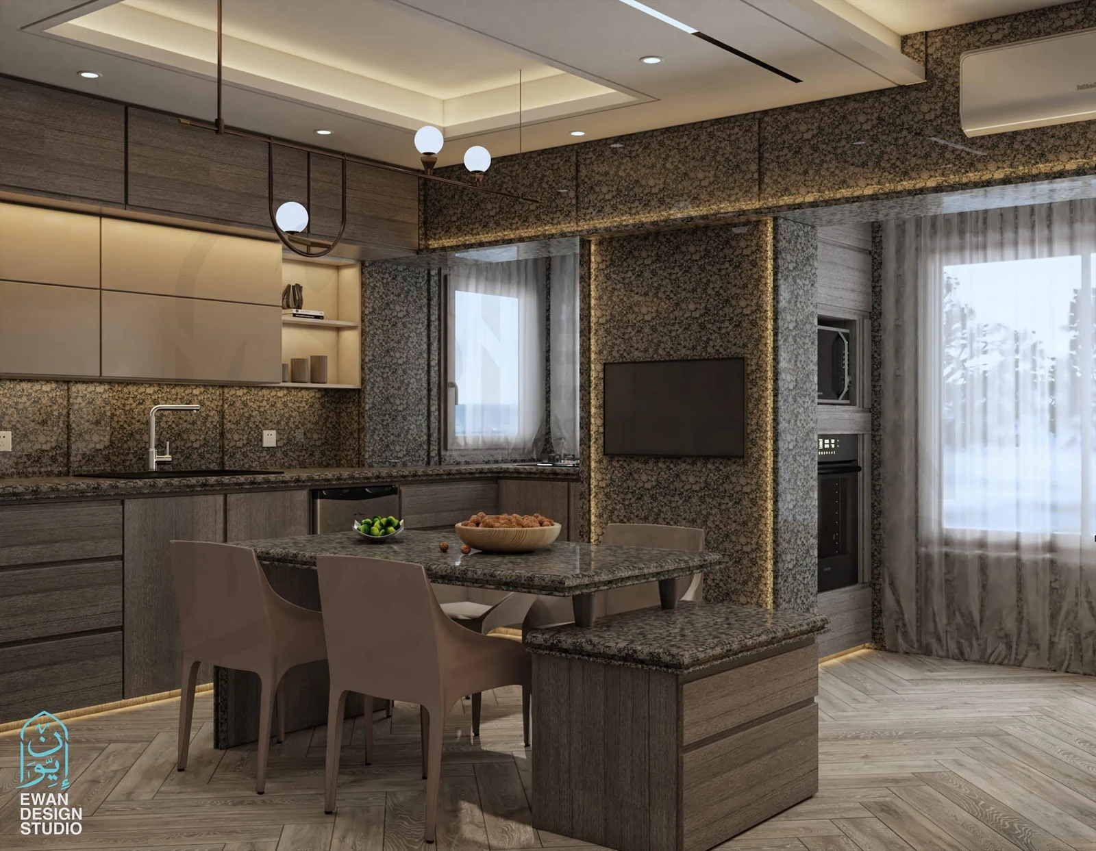 Kitchen interior by Ewan Design Studio