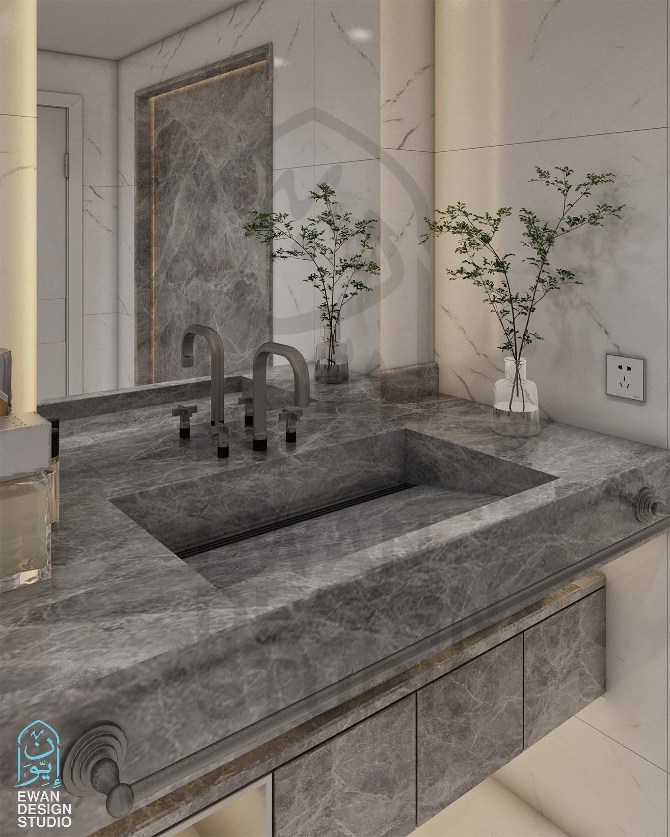Bathroom detail by Ewan Design Studio