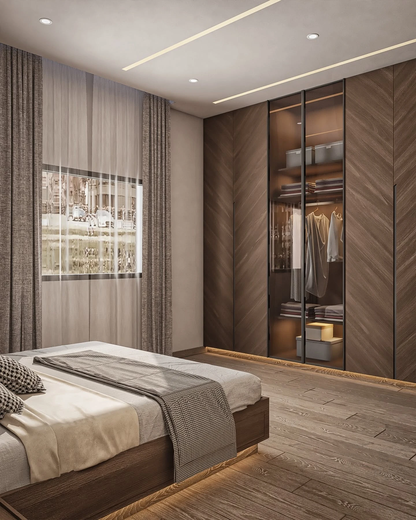 Bedroom interior by Ewan Design Studio